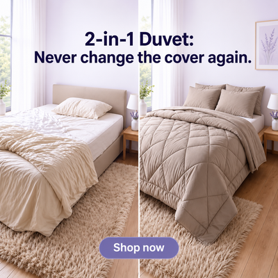Ryva Duvet® — The 2-in-1 duvet that makes duvet covers obsolete. For good.